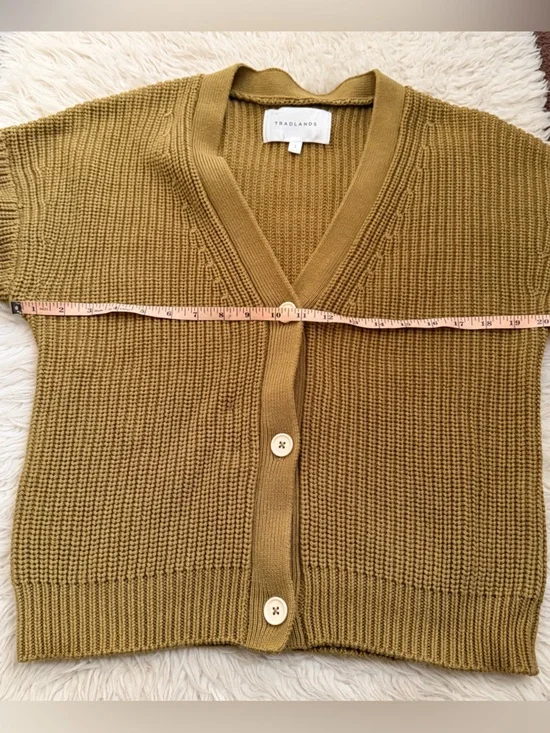 Tradlands Shelter Cardigan - Light Olive - Picture 9 of 9